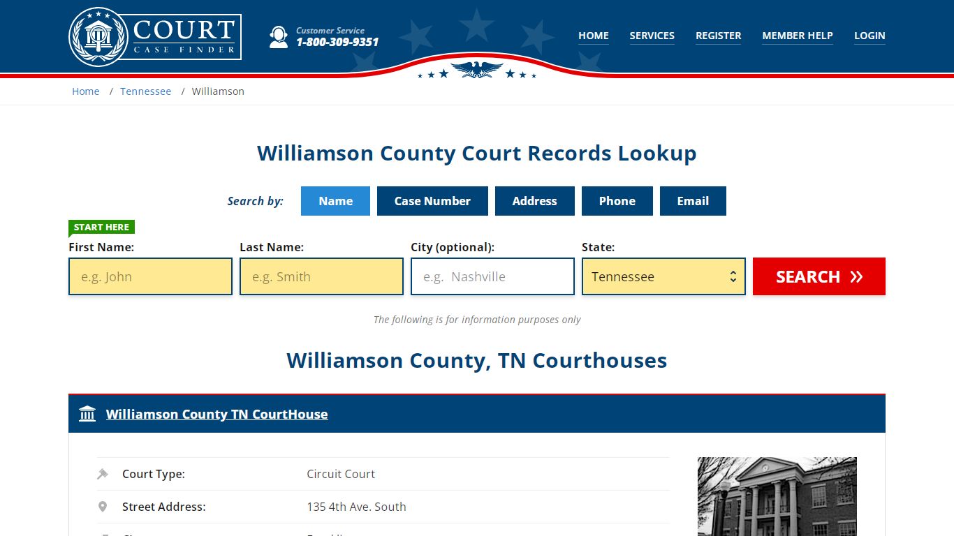 Williamson County Court Records | TN Case Lookup